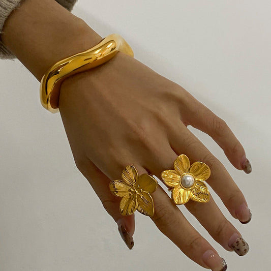 Blossom Pearl Statement Ring